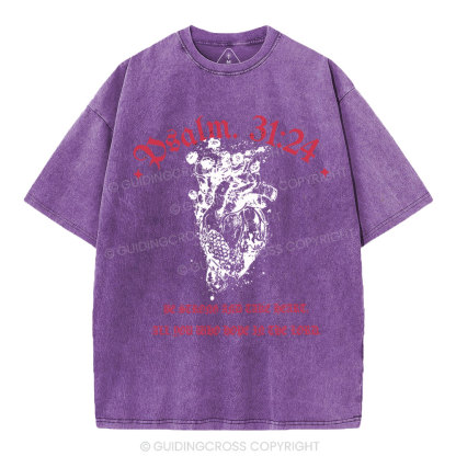 Be Strong And Tate Beart Christian Washed T-Shirt