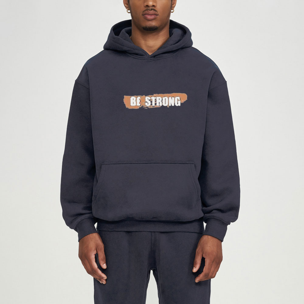 Be Strong Christian Fleece Hoodie Set