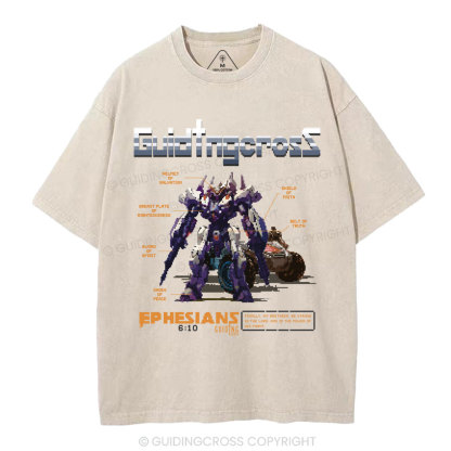 Be Strong In The Lord Christian Washed T-Shirt