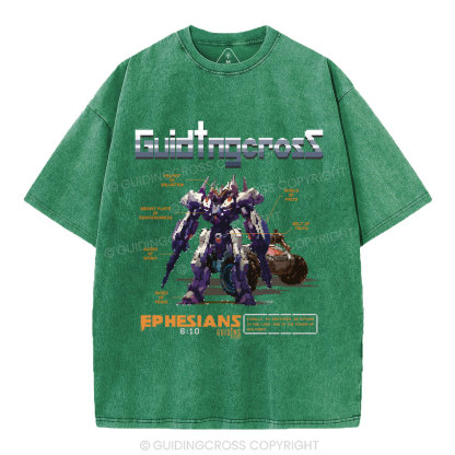 Be Strong In The Lord Christian Washed T-Shirt