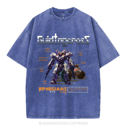 Be Strong In The Lord Christian Washed T-Shirt