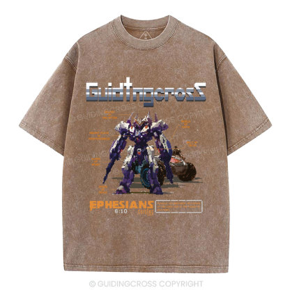 Be Strong In The Lord Christian Washed T-Shirt