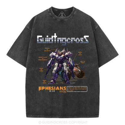 Be Strong In The Lord Christian Washed T-Shirt