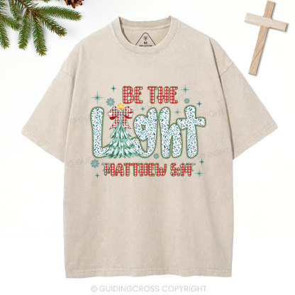 Be The Light Christian Washed T-Shirt