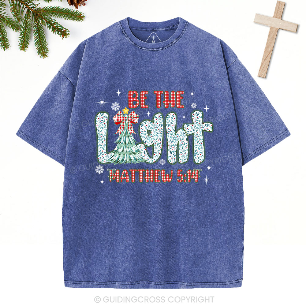 Be The Light Christian Washed T-Shirt