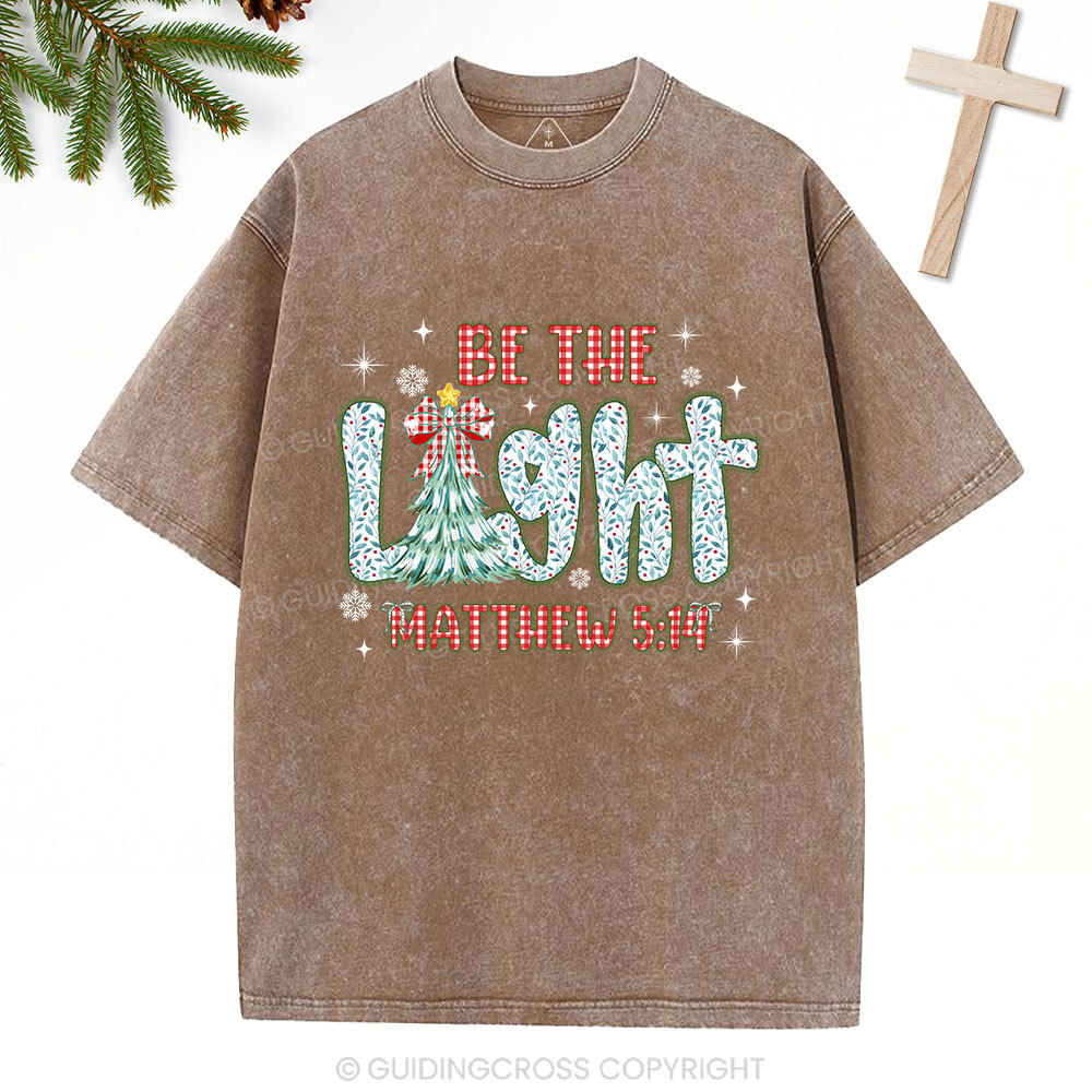 Be The Light Christian Washed T-Shirt