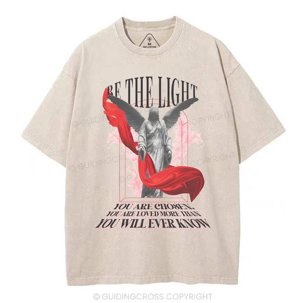 Be The Light Chirstian Washed T-Shirt