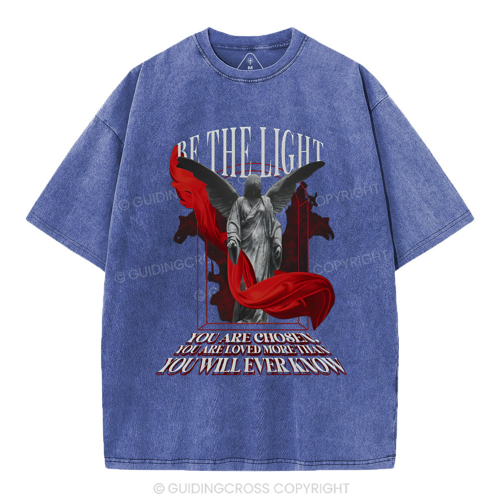Be The Light Chirstian Washed T-Shirt