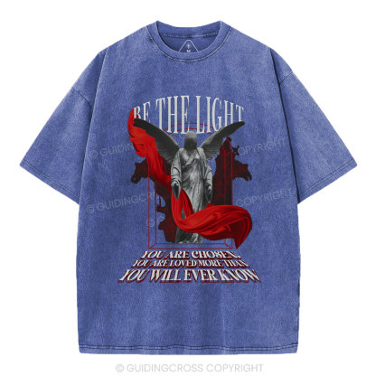 Be The Light Chirstian Washed T-Shirt