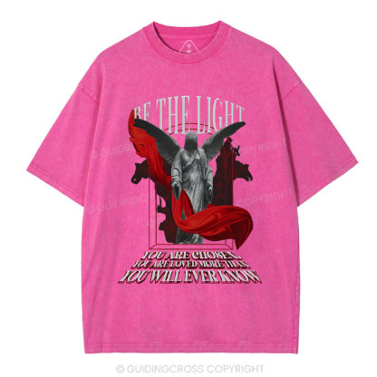 Be The Light Chirstian Washed T-Shirt
