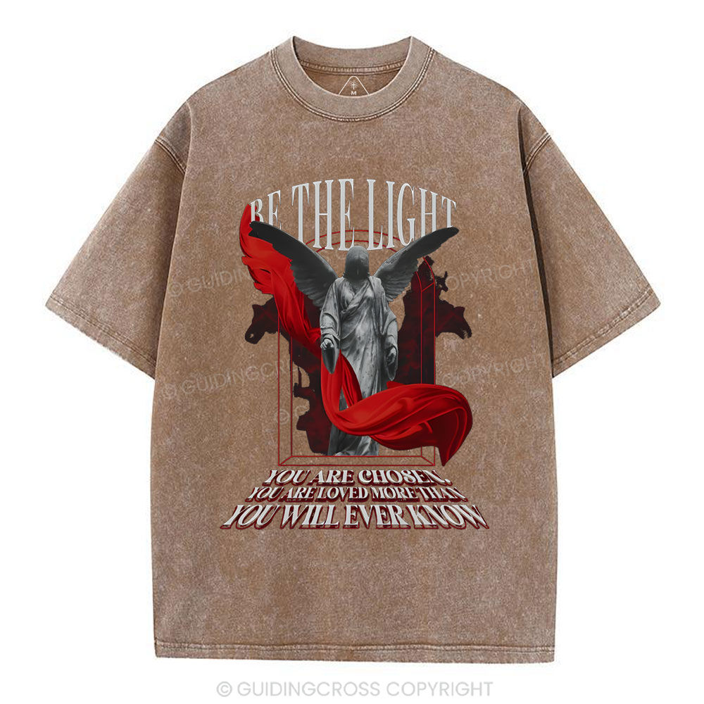Be The Light Chirstian Washed T-Shirt