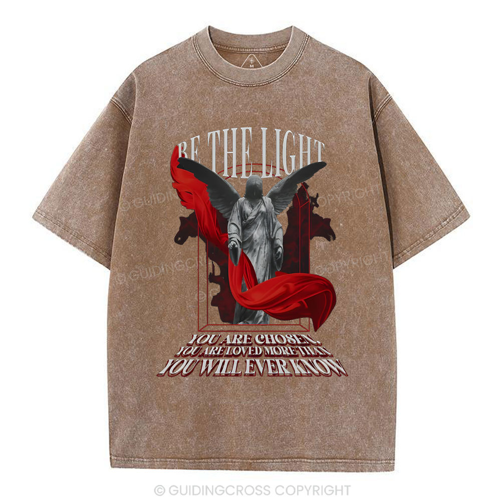 Be The Light Chirstian Washed T-Shirt