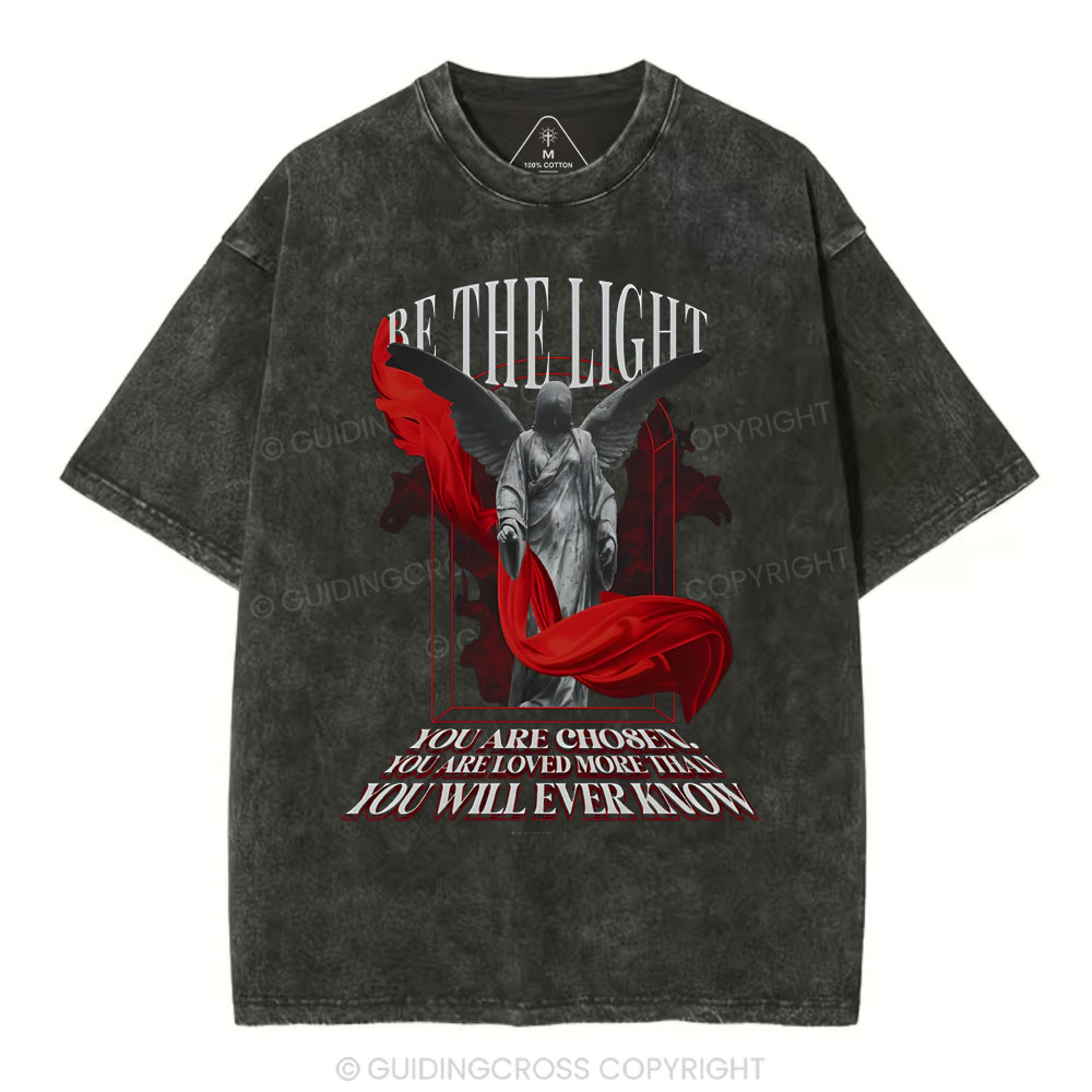 Be The Light Chirstian Washed T-Shirt