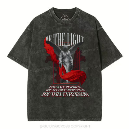 Be The Light Chirstian Washed T-Shirt