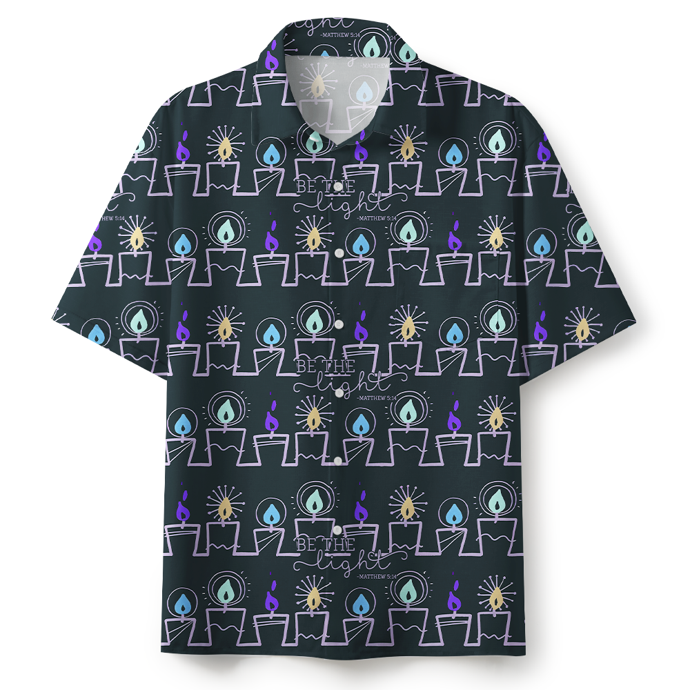 Be The Light Christian Blue Hawaiian Shirt 
