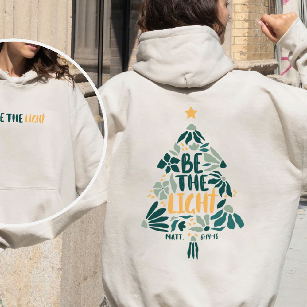 Be The Light Christian Christmas Fleece Hoodie Set
