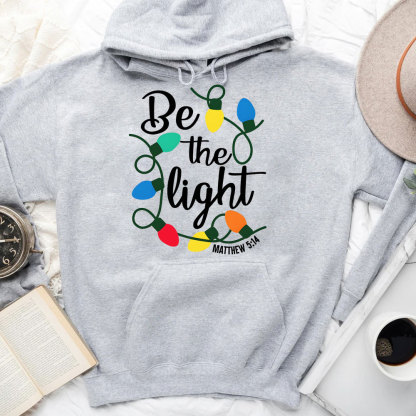 Be The Light Christian Christmas Hoodie