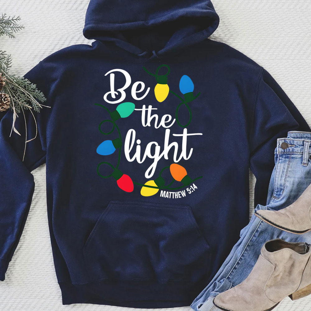 Be The Light Christian Christmas Hoodie
