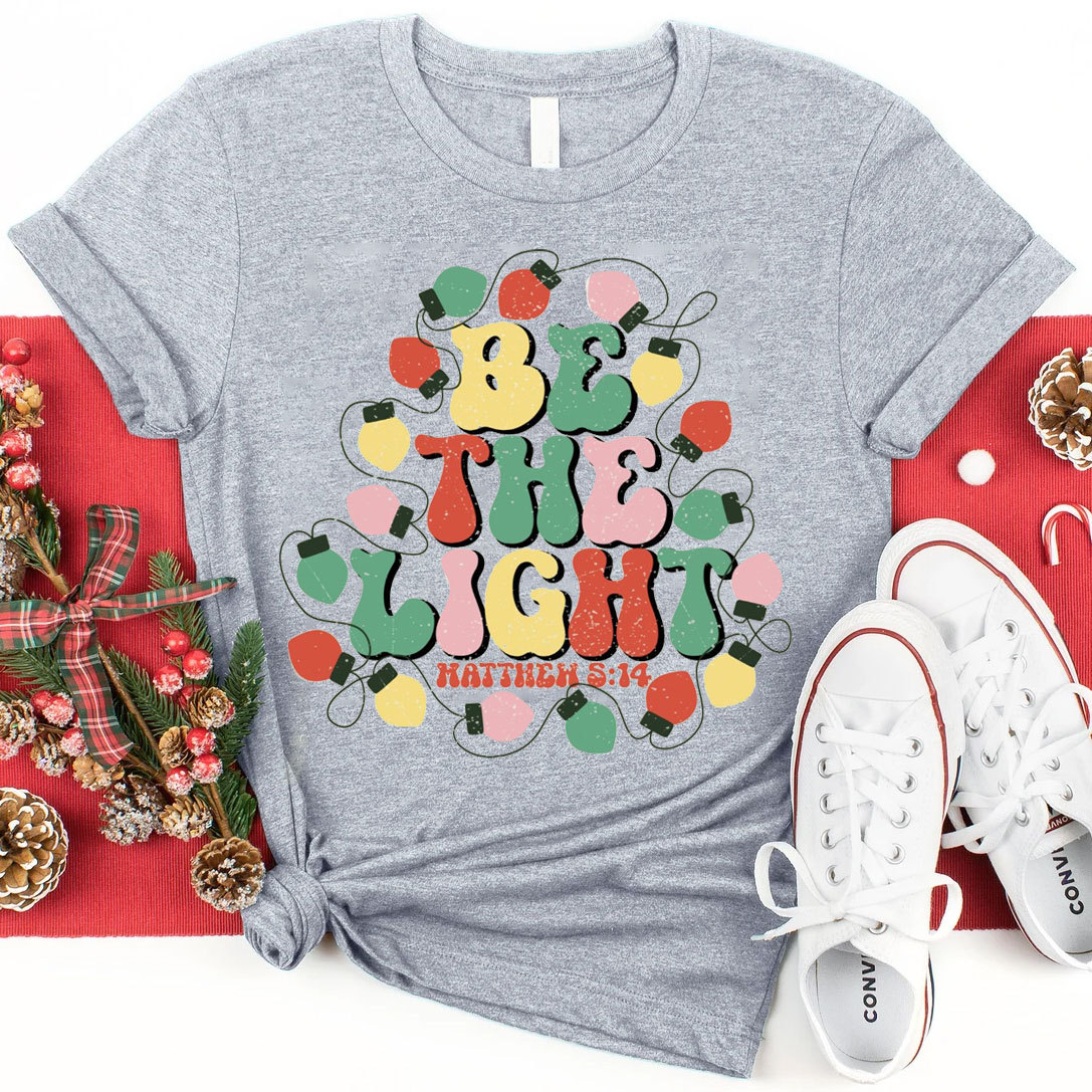 Be The Light Christian Christmas T-Shirt