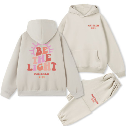 Be The Light Christian Fleece Hoodie Set