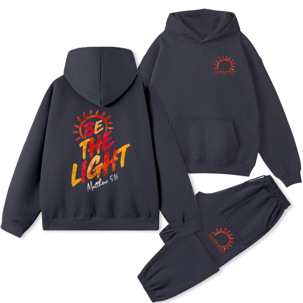 Be The Light Christian Fleece Hoodie Set