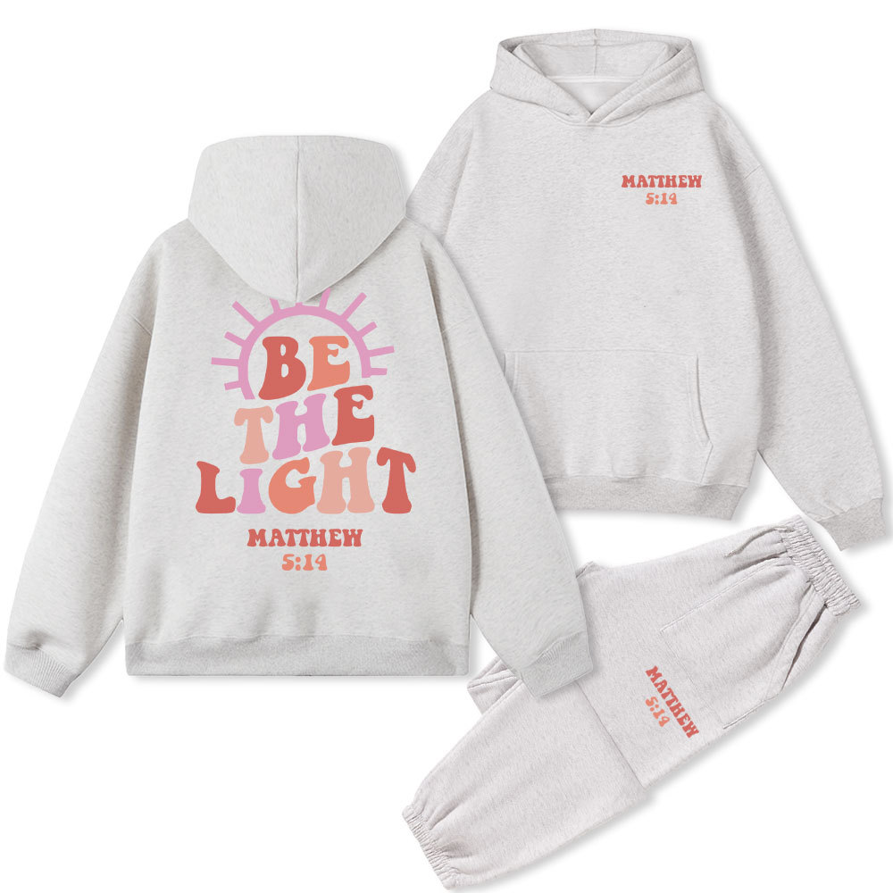 Be The Light Christian Fleece Hoodie Set