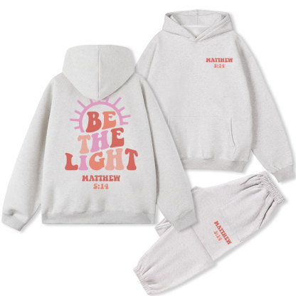 Be The Light Christian Fleece Hoodie Set