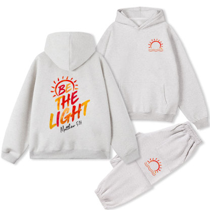 Be The Light Christian Fleece Hoodie Set