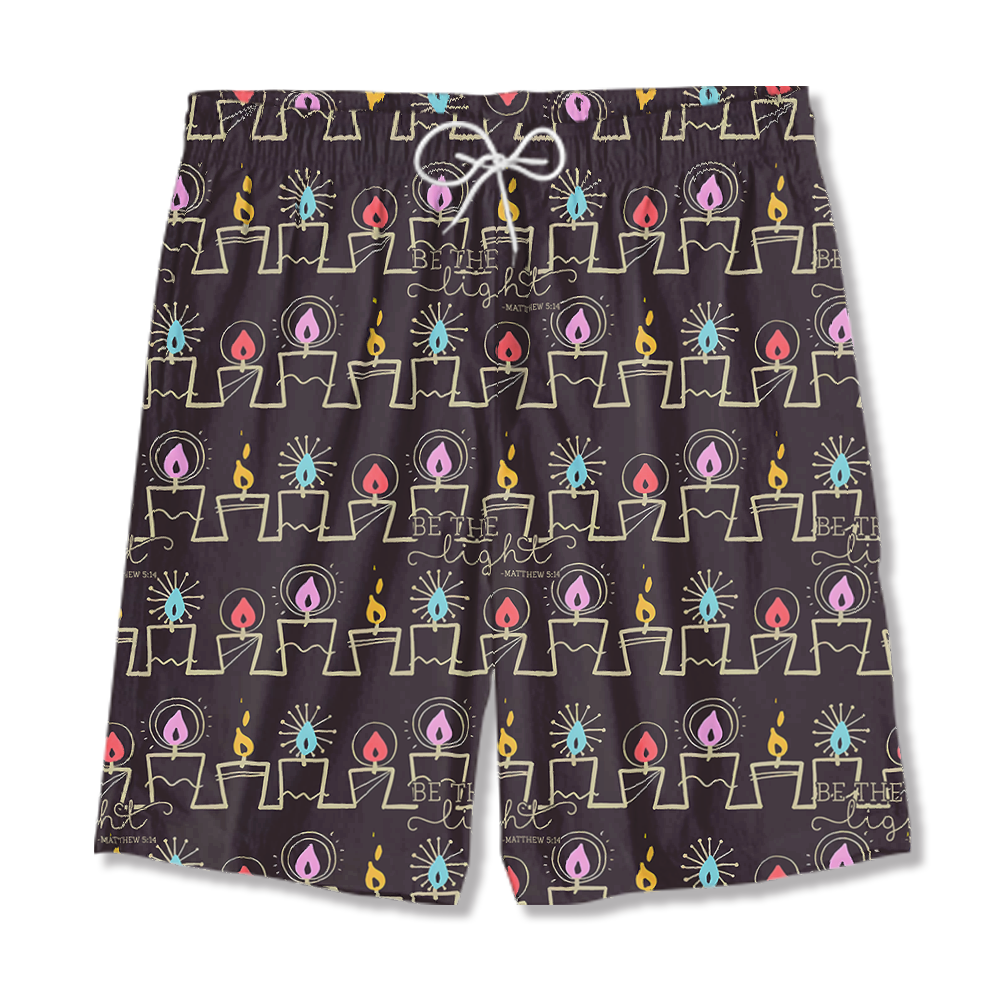 Be The Light Christian Brown Hawaiian Shirt 