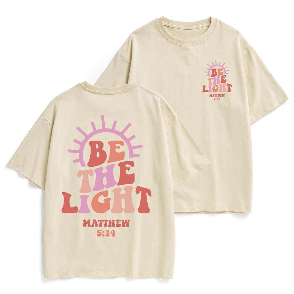 Be The Light Christian Heavy Cotton T-Shirt