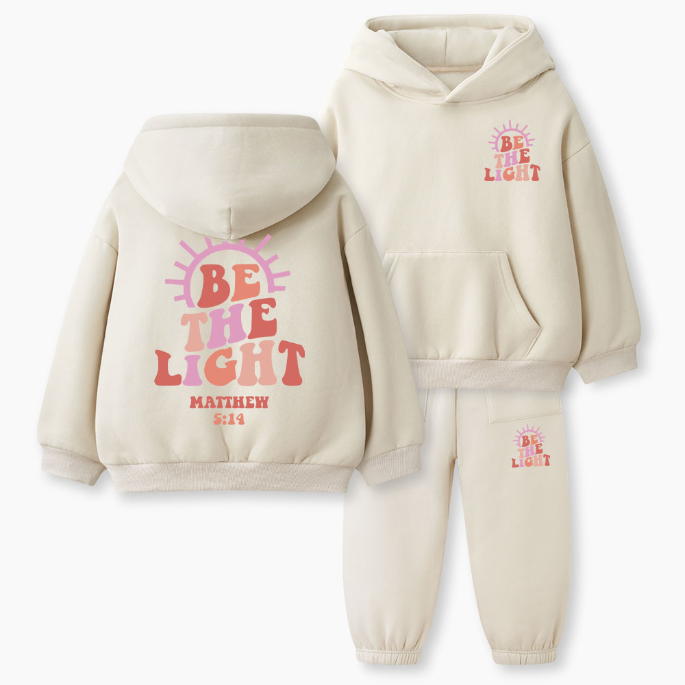 Be The Light Christian Kid Fleece Hoodie Set