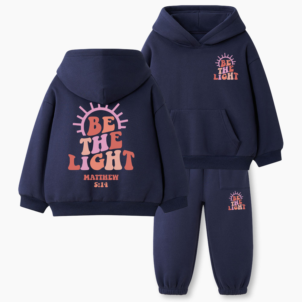 Be The Light Christian Kid Fleece Hoodie Set