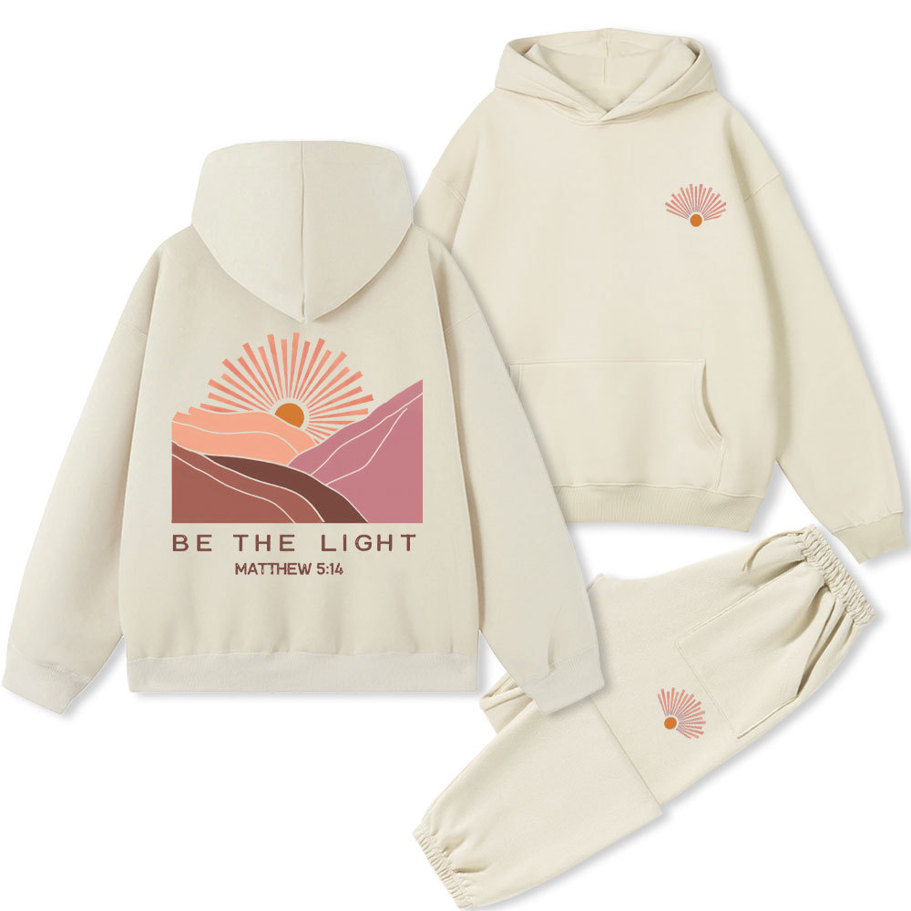 Be The Light Christian Premium Fleece Hoodie Set