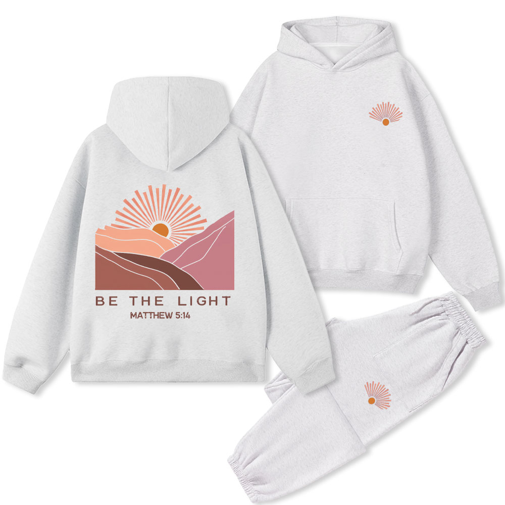 Be The Light Christian Premium Fleece Hoodie Set