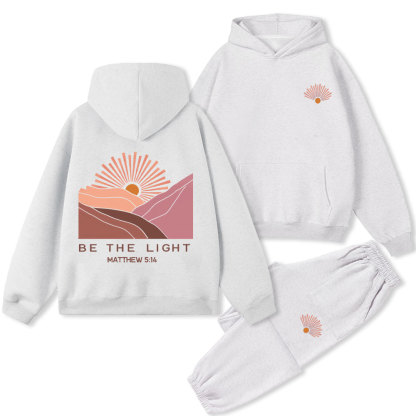 Be The Light Christian Premium Fleece Hoodie Set