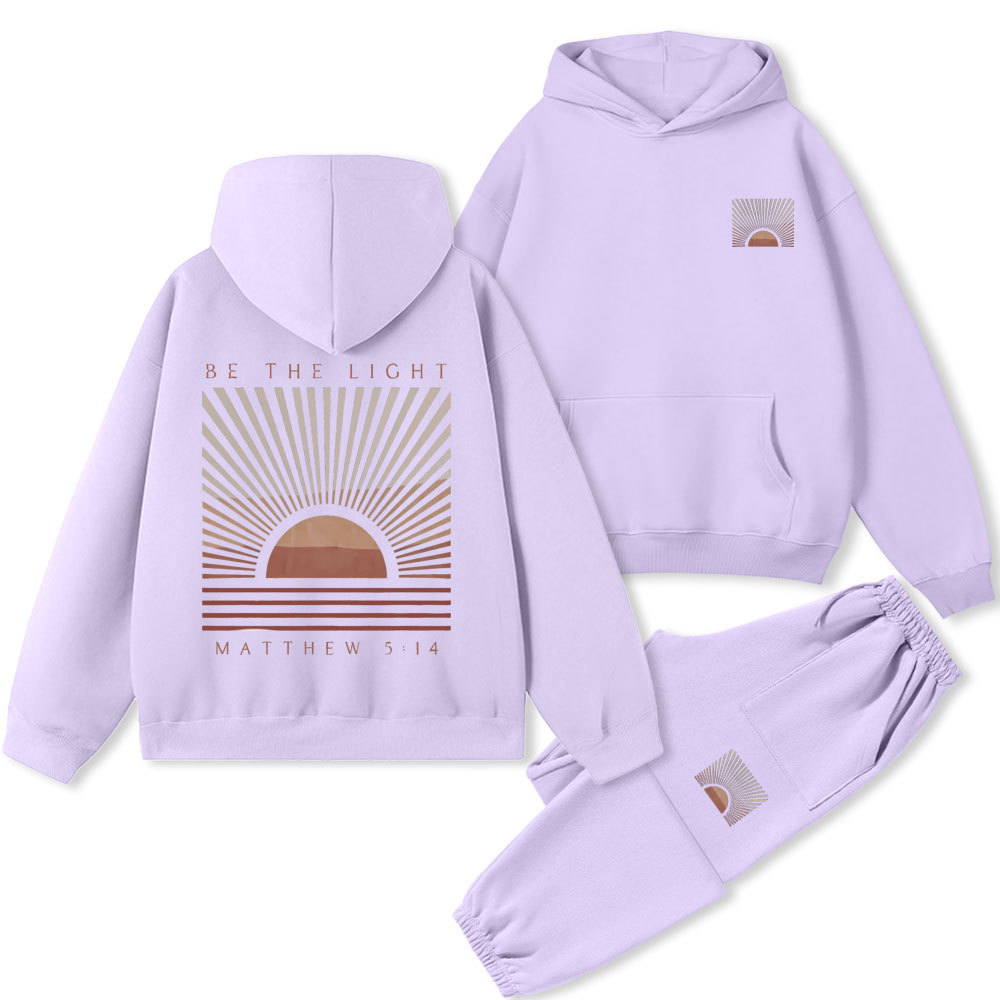 Be The Light Christian Premium Fleece Hoodie Set