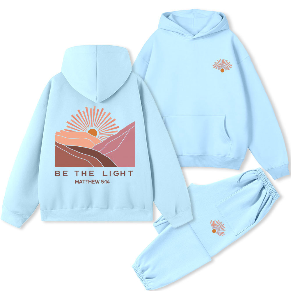 Be The Light Christian Premium Fleece Hoodie Set
