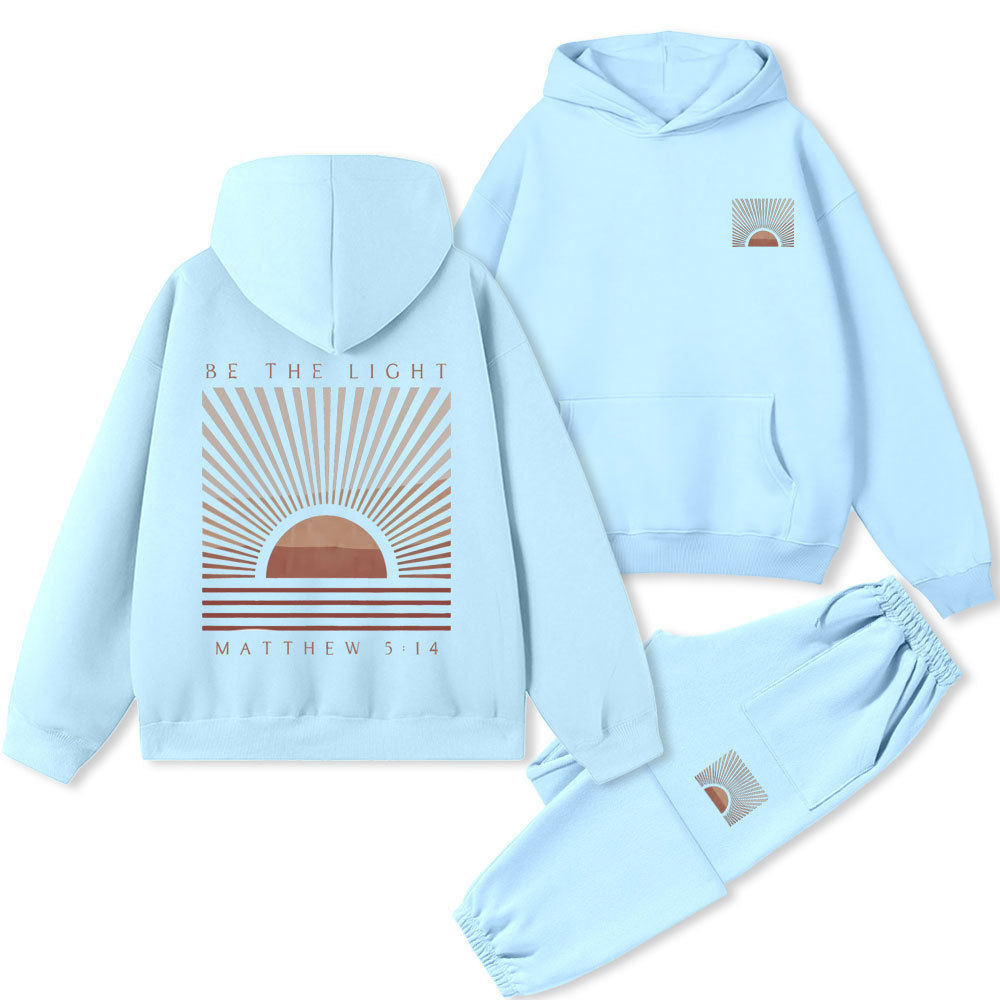 Be The Light Christian Premium Fleece Hoodie Set