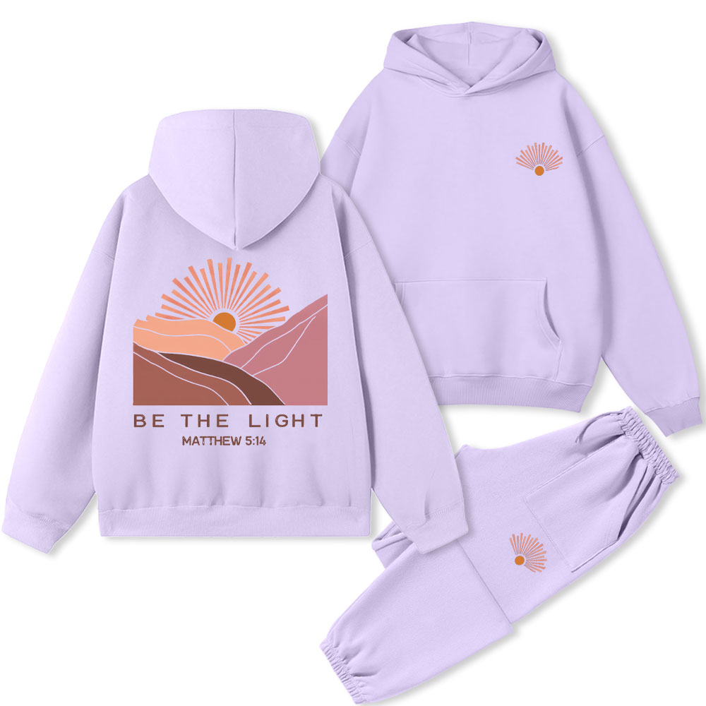 Be The Light Christian Premium Fleece Hoodie Set