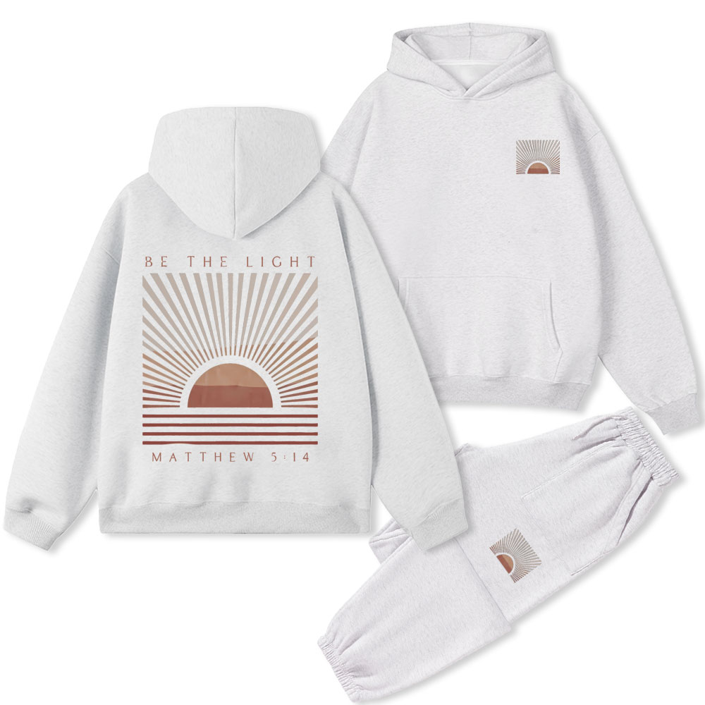 Be The Light Christian Premium Fleece Hoodie Set