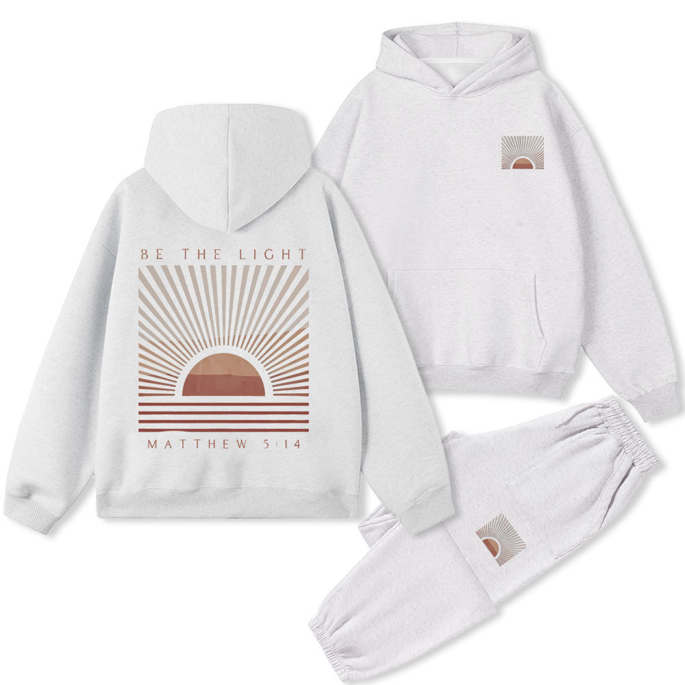 Be The Light Christian Premium Fleece Hoodie Set