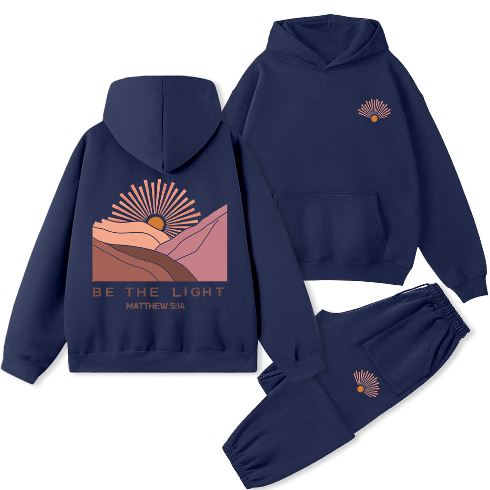 Be The Light Christian Premium Fleece Hoodie Set