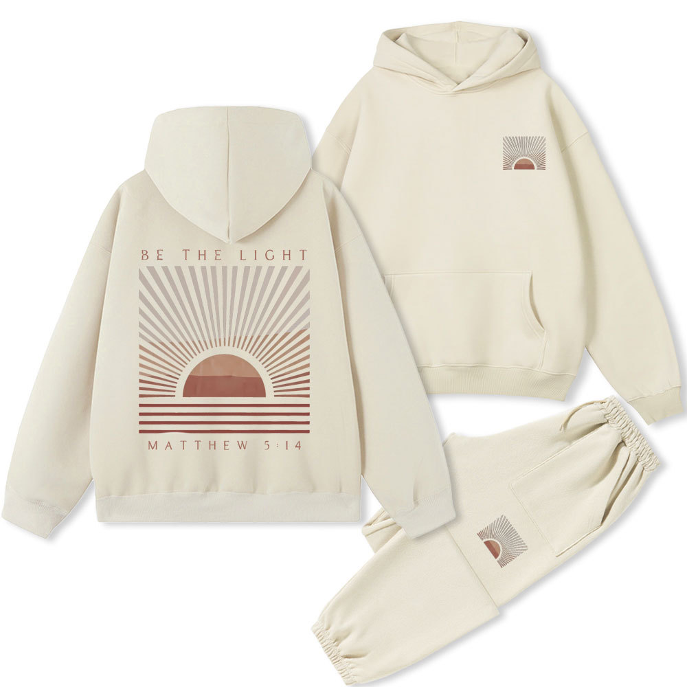 Be The Light Christian Premium Fleece Hoodie Set