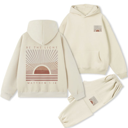 Be The Light Christian Premium Fleece Hoodie Set