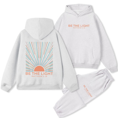 Be The Light Christian Premium Matching Fleece Hoodie Set