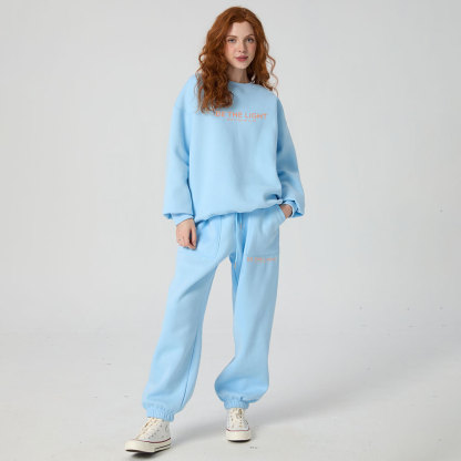 Be The Light Christian Premium Matching Fleece Hoodie Set