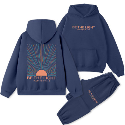 Be The Light Christian Premium Matching Fleece Hoodie Set