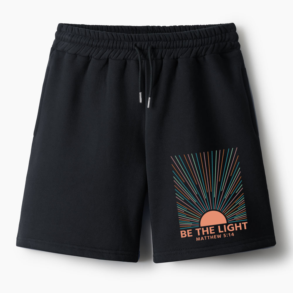 Be The Light Christian Premium Matching Fleece Shorts
