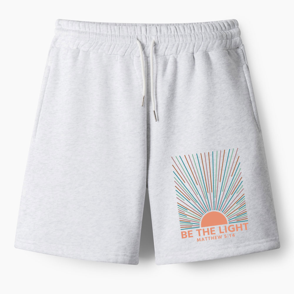 Be The Light Christian Premium Matching Fleece Shorts