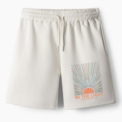 Be The Light Christian Premium Matching Fleece Shorts